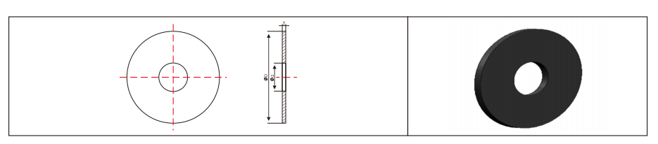 Technical Drawing of Disc Cutter Blanks