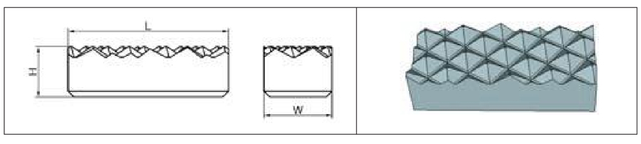 Specification of Gripper Inserts for Chuck Jaws