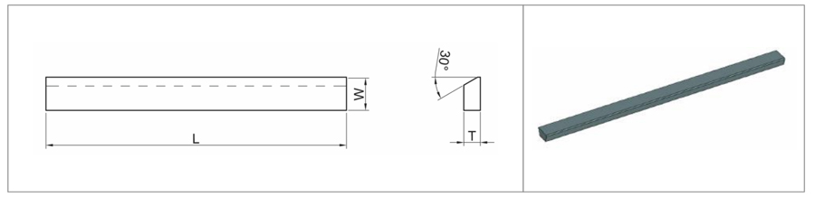 Specification of Carbide Strips-SE Type